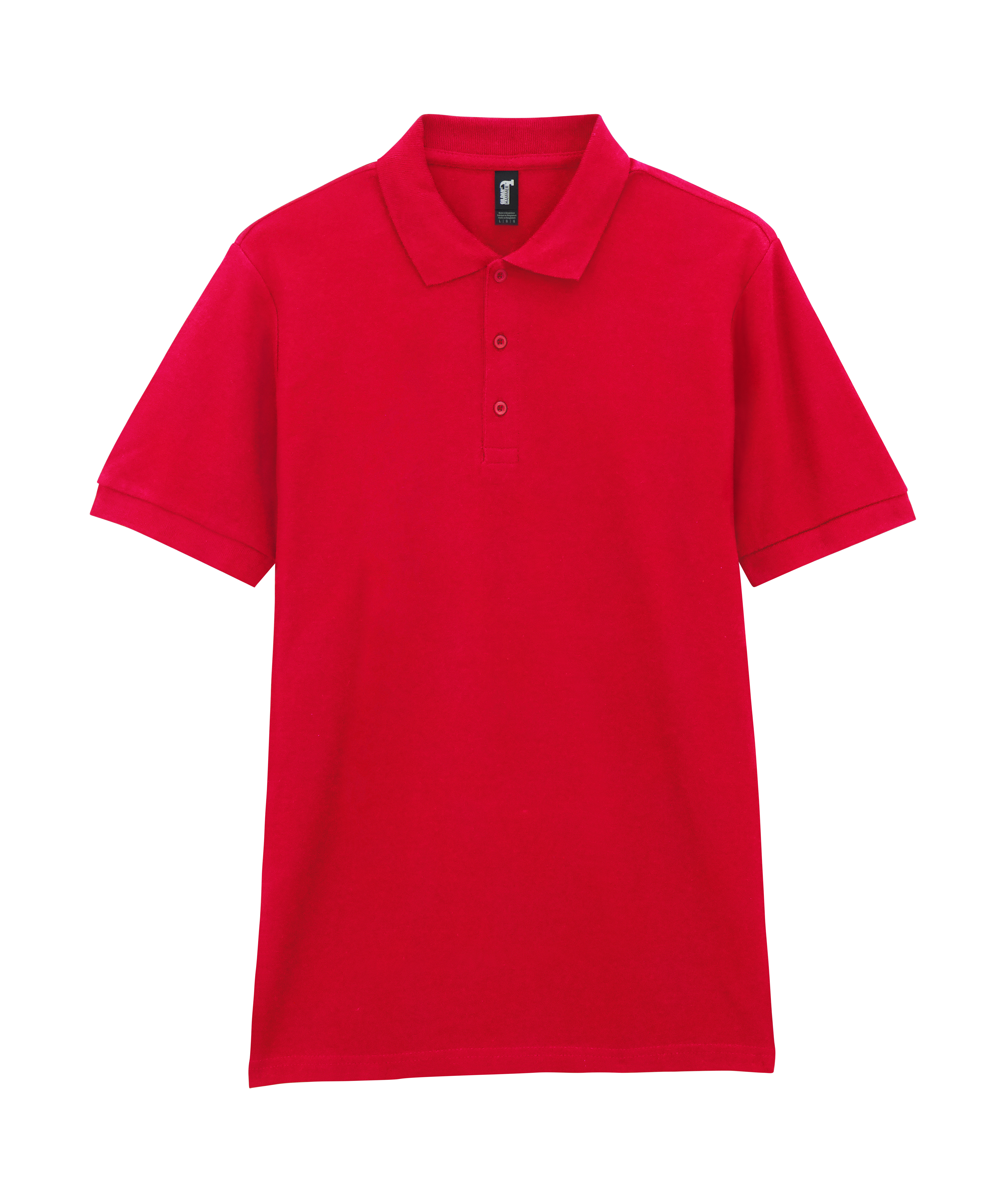 Футболка поло PREMIUM COTTON ADULT DOUBLE PIQUE, КРАСНЫЙ 2XL